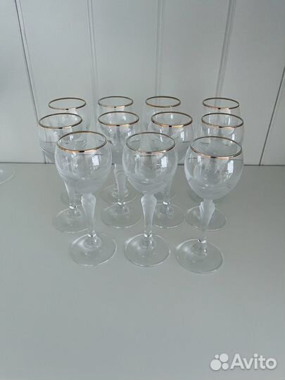 Набор бокалов для вина 11 шт и рюмок 11 шт Bohemia