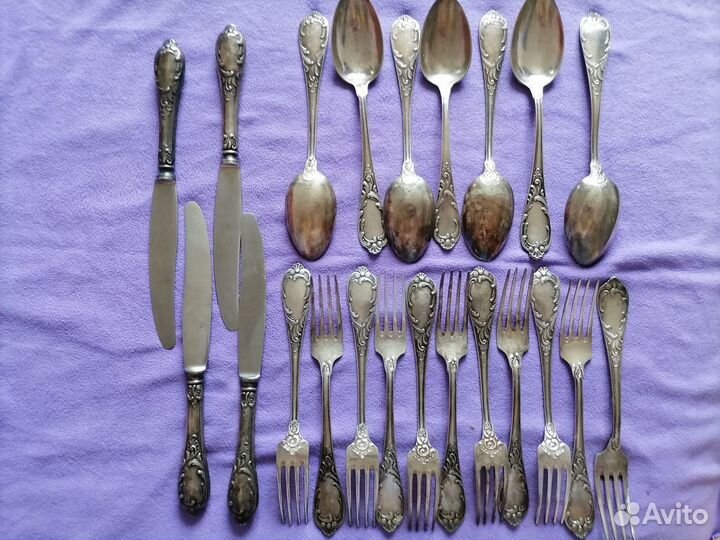 Мельхиор ложки, вилки мнц