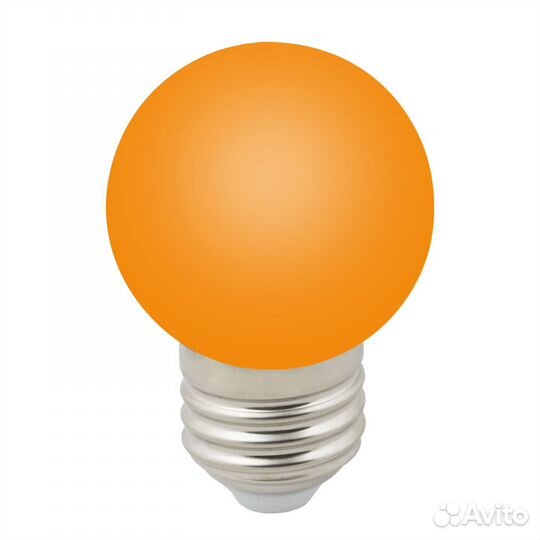 Лампа светодиодная е27 1Вт оранжевый