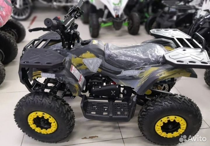 Детский квадроцикл Mini Grizlik X16 (PS) желтый