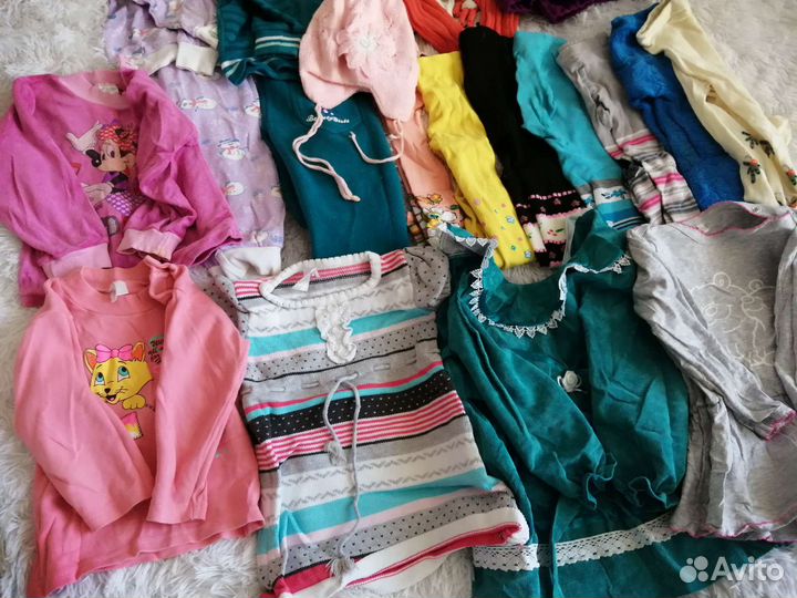 Большой пакет одежды для девочки р. 98