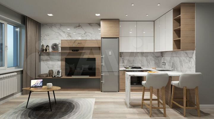 1-к. квартира, 51,9 м², 7/16 эт.