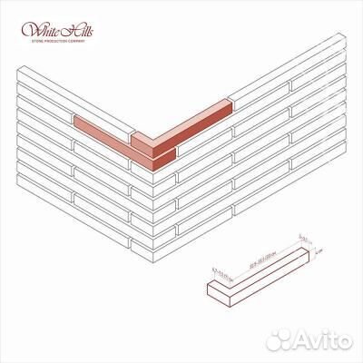 Плитка под кирпич удлиненная Серая