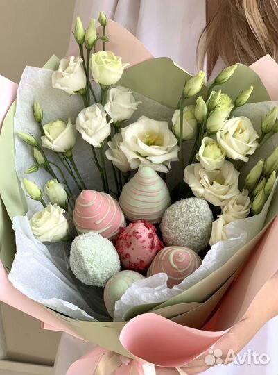 Букет из клубники в шоколаде