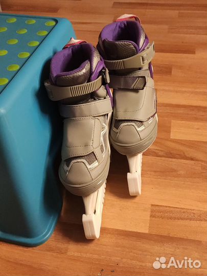 Коньки хоккейные Oxelo 32-35