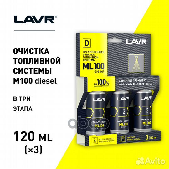 Трехуровневая очистка топливной системы ML100 п