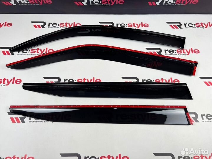 Ветровики Toyota Land Cruiser 300 Темный