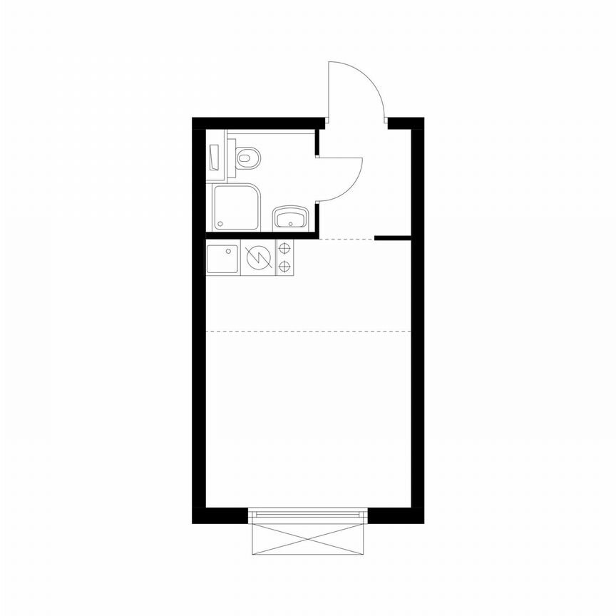 Квартира-студия, 19,9 м², 14/25 эт.