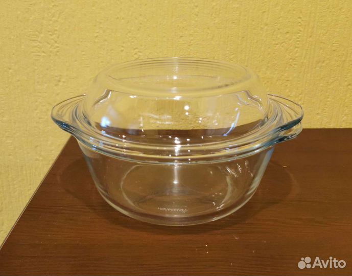 Кастрюля стеклянная жаропрочная Borcam