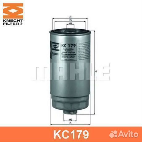 Топливный фильтр KC179 knecht