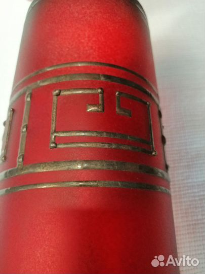 Ваза для цветов цветное стекло чехия