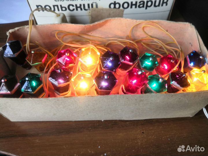 Гирлянда Польский фонарик СССР 1980г выпуска