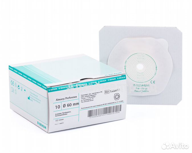 73060RU Пластины BBraun Almarys Preference 60мм