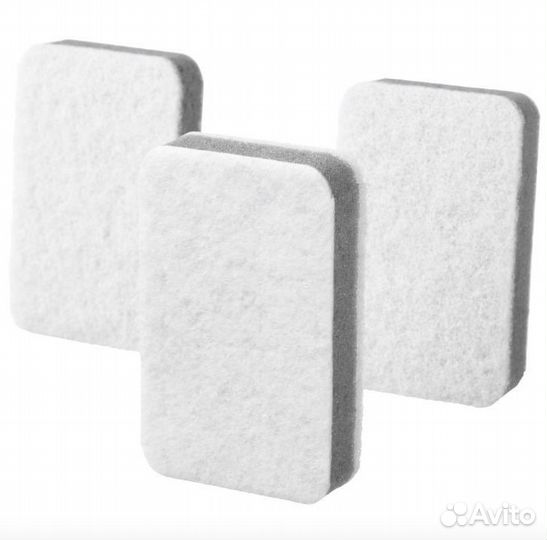 Губки IKEA свампиг, белый/серый, 3 шт