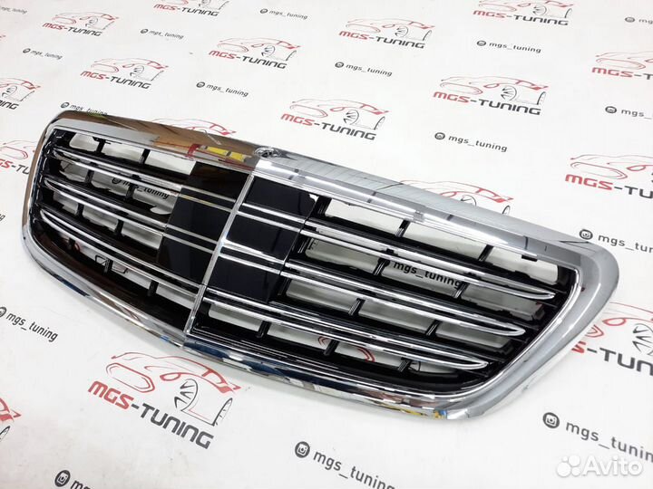 Решетка радиатора Mercedes S-class w222 S65 хром