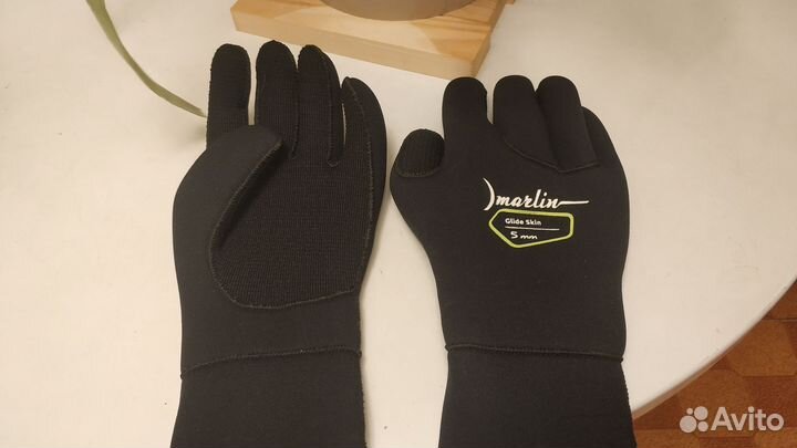Неопреновые перчатки Marlin Glide Skin 5 мм