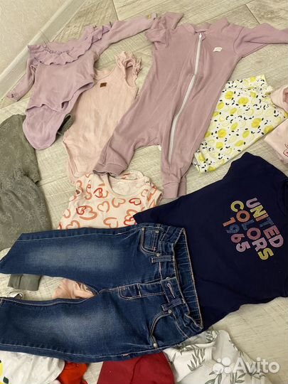 Пакет вещей на девочку 80-86