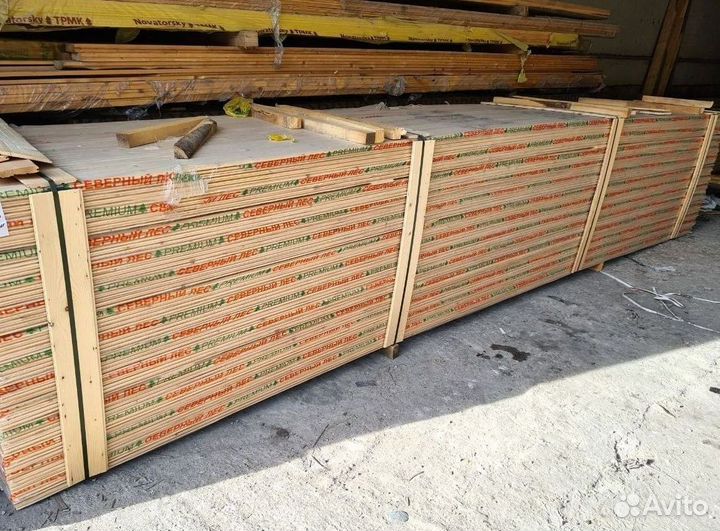 Евровагонка из ангарской сосны 14 x 116 x 40 Штиль