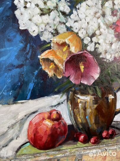 Картина маслом цветы