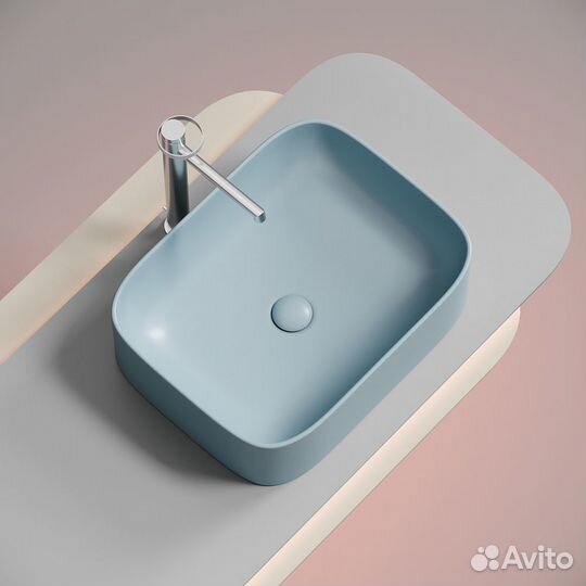 Раковина Ceramicanova Element 51 голубой матовый CN6052ML