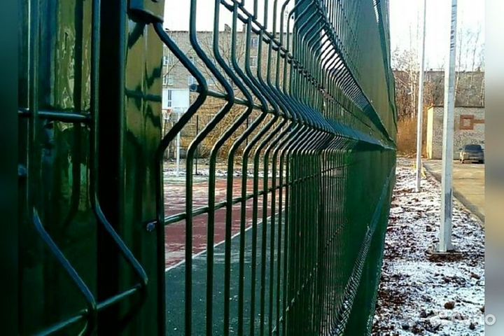 Сетка для забора 3d