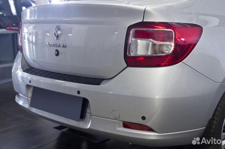 Накладка на бампер Renault Logan 2 (14+) RA