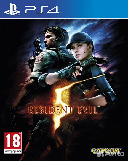 PS4 диск Resident Evil 5,абсолютно новый,запечатан