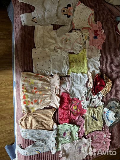 Вещи пакетом на девочку от 3 до 6 мес