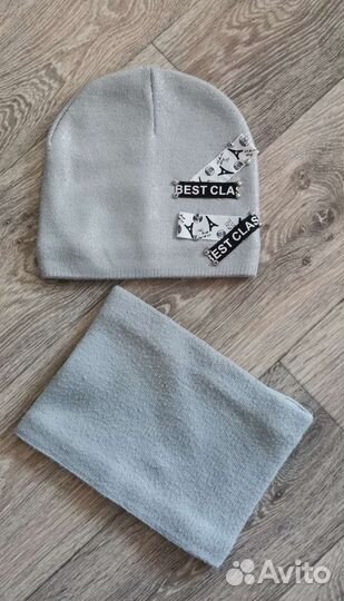 Комплект шапка и снуд