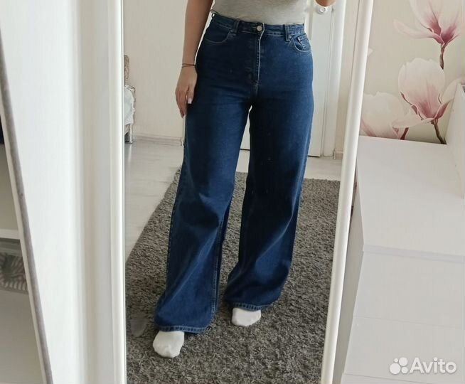 Джинсы широкие Gloria Geans 48