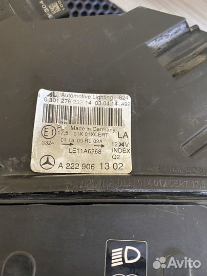 Mercedes W222 фара левая LED ILS ночное видение