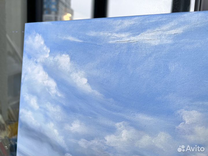 Картина маслом на холсте Морской пейзаж