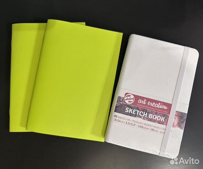 Скетчбук Maxgoodz, маркеры touch, блокноты