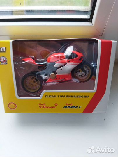 1 18 коллекция мотоциклов Ducati shell burago
