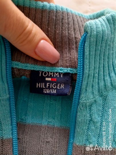 Кофта на молнии Tommy hilfiger 128-134