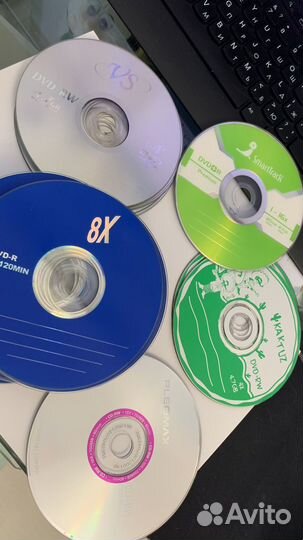 Диски болванка DVD-R CD-RW 37 шт