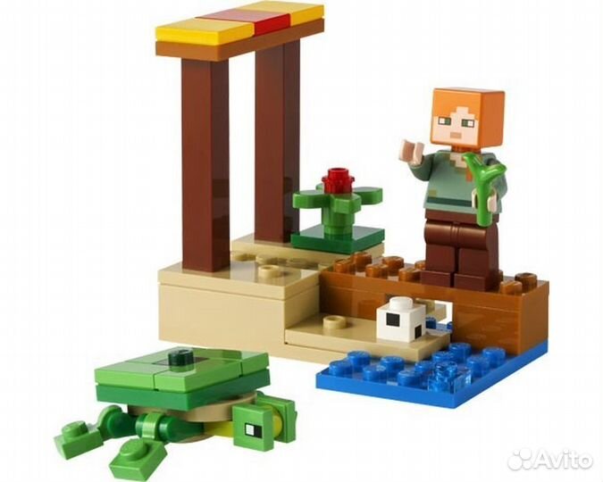 Конструктор lego Minecraft 30432 Пляж черепах