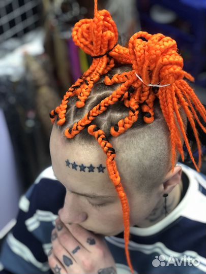 Африканские косы, мужские косы, дреды