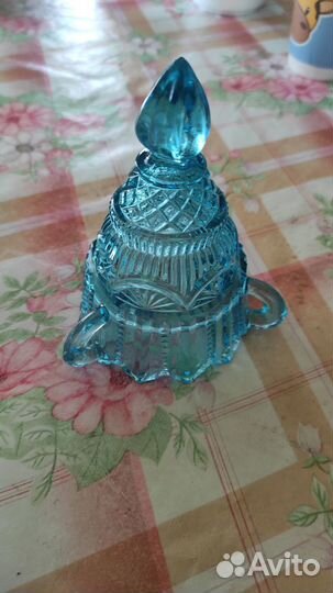 Лампадки из синего стекла