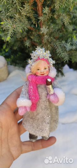 Игрушка из шерсти ватная игрушка