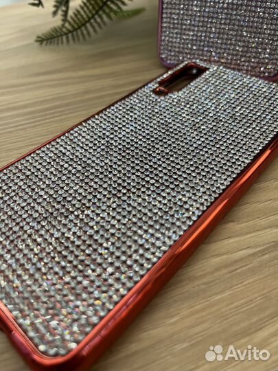 Чехол с камнями на Samsung A7 (2018)