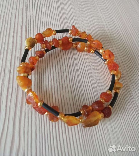 Браслетики из натурального Балтийского янтаря