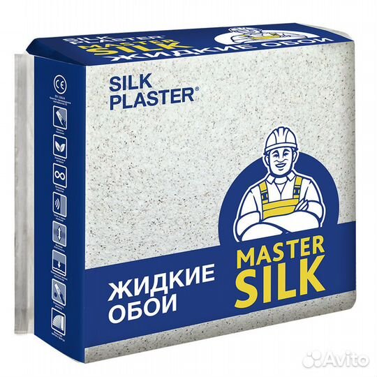 Жидкие обои Silk Plaster Мастер-Шелк MS-117 серые