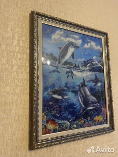 Картина вышитая крестом 