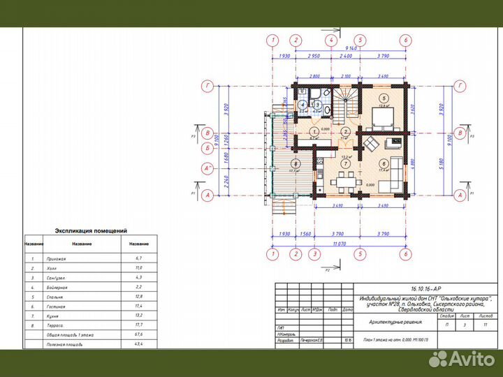 Сруб дома из бревна