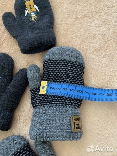 Варежки для мальчика 2-3 года