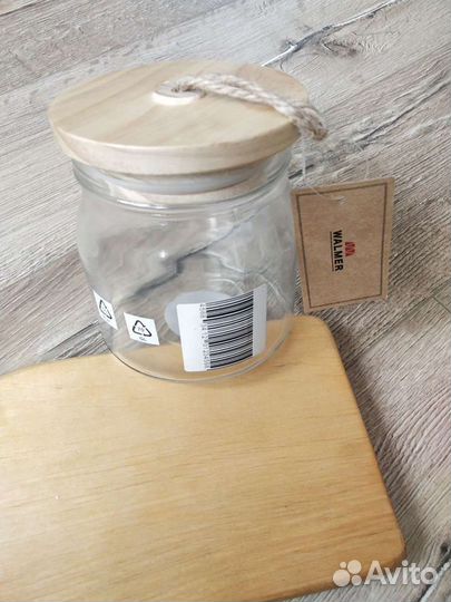 Банка для хранения / доска разделочная из ольхи