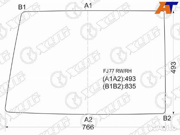 Стекло заднее toyota land cruiser prado