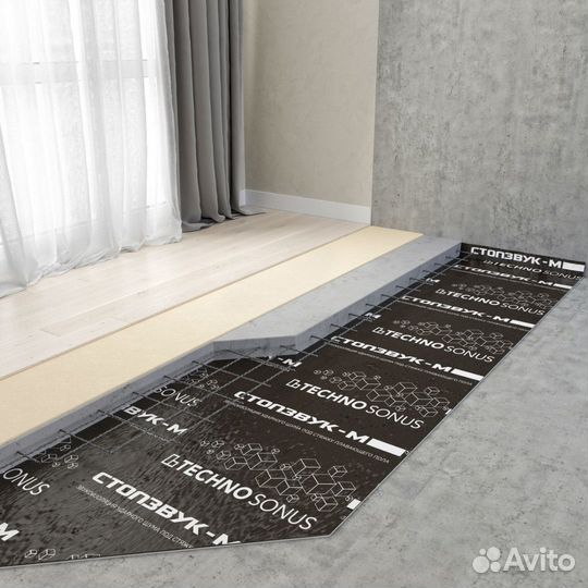 Звукоизоляция пола под ключ: материалы + работа