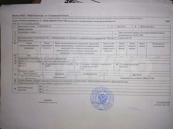 Участок 6 сот. (СНТ, ДНП)